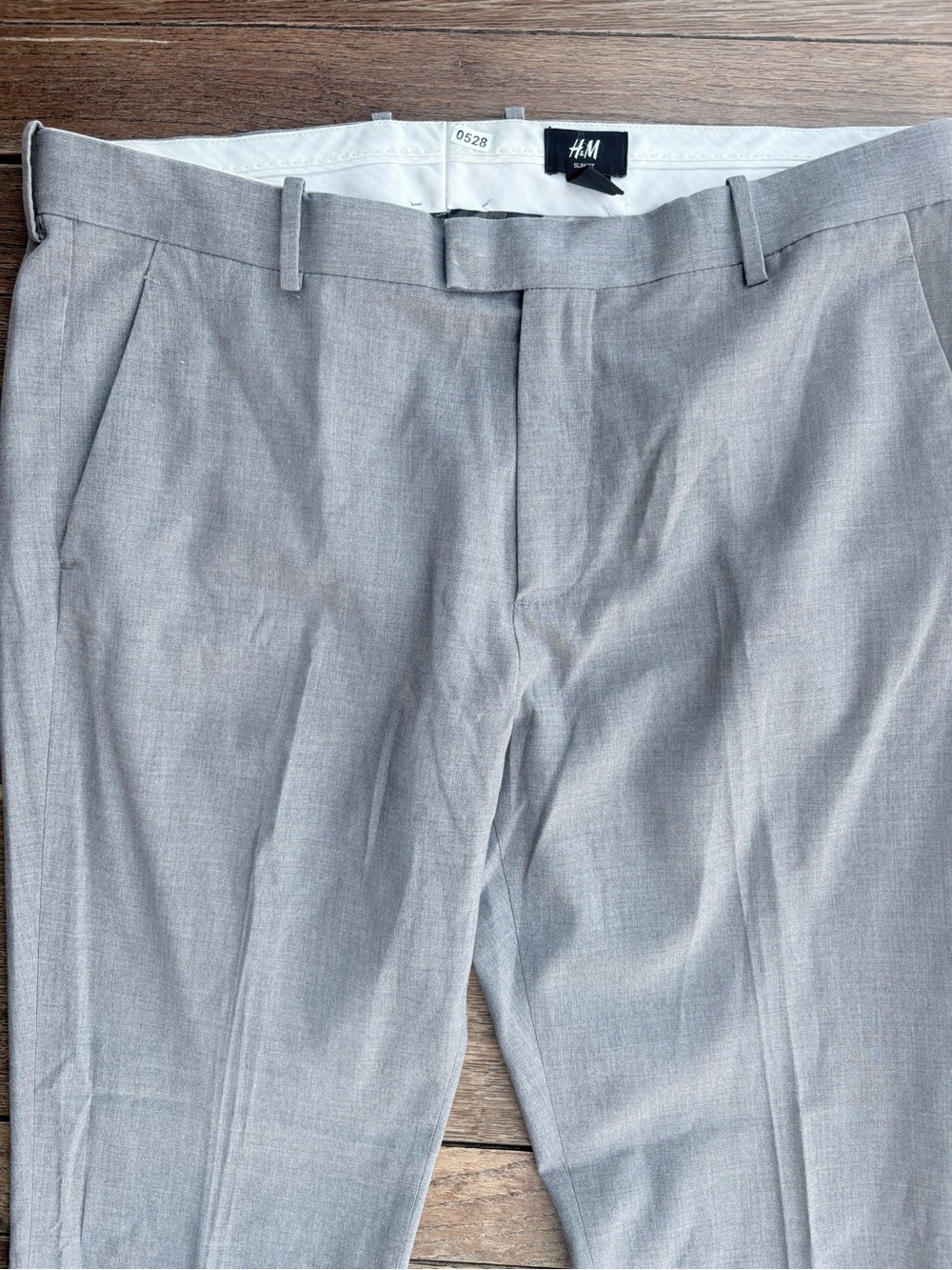 H&M Men's Light Gray Dress Pants 0528